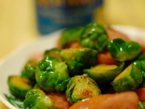 芽キャベツのソーセージ炒め レシピ 作り方 By Verandism 楽天レシピ